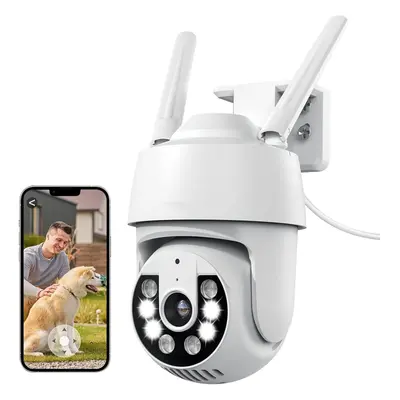 (1 Pack) CCTV Camera with 24/7 Recording, Motion Tracking, PIR Human Detection, Sound and Light 