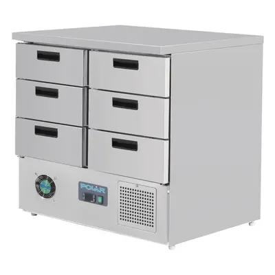 Polar G-Series Refrigerated Counter with Drawers 240Ltr