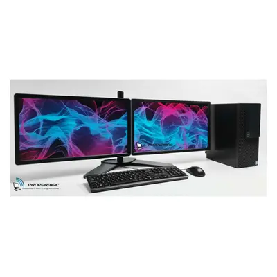 Dual Monitor Windows Home Office PC Bundle 8th Gen DDR4 240GB SSD