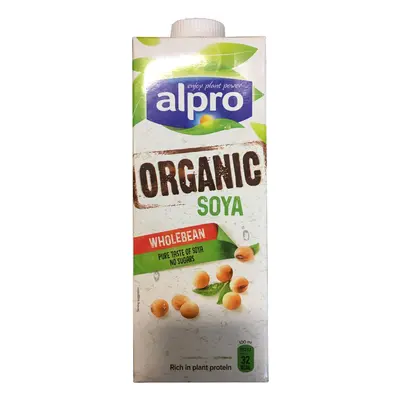 Alpro Organic Soya Milk Alternative Cartons - 8x1ltr