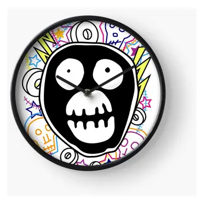 (The Mighty Boosh logo=101) Wall Clock Inch Funny Mantel & Tabletop Art Decor for Home Bedroom O