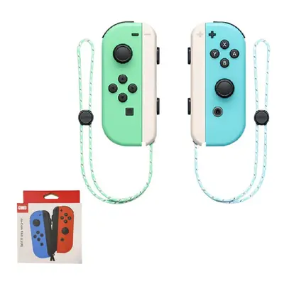 (Green Blue) Game Switch Console Bluetooth Left Right Handle Hand Rope Abs Multifunction