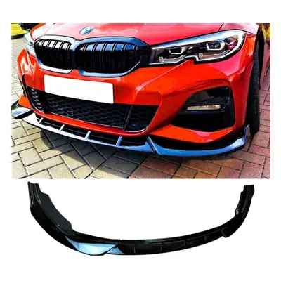 BMW Series G20 G21 M3 Sport Style Gloss Black Front Splitter Lip 2018+