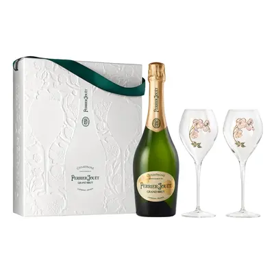 Perrier-Jouet Grand Brut NV Champagne & Flutes Gift Set