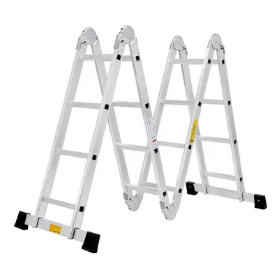 4.7M Aluminium Telescopic Ladder Multi-Purpose Folding Steps Laders