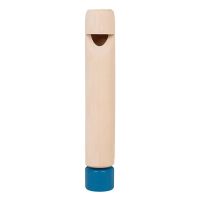 (Wood+Blue) Pull Wooden Flute Early Childhood Education Music Enlightenment Voice-Changing Music