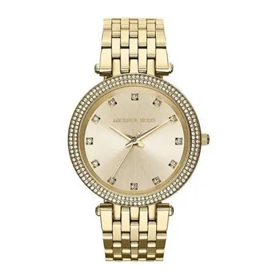 Michael Kors Ladies Darci Watch Gold Dial & Bracelet Crystal Detail MK3216