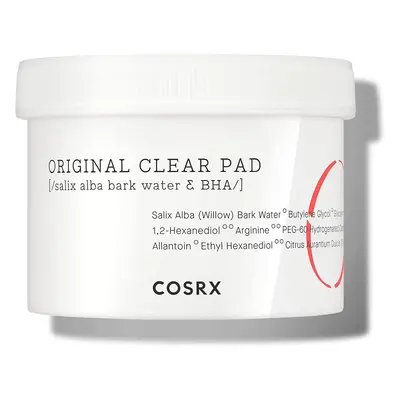 COSRX One Step Original Clear Pad, pads | BHA Toner-soaked | Exfoliating and Cleansing Pad