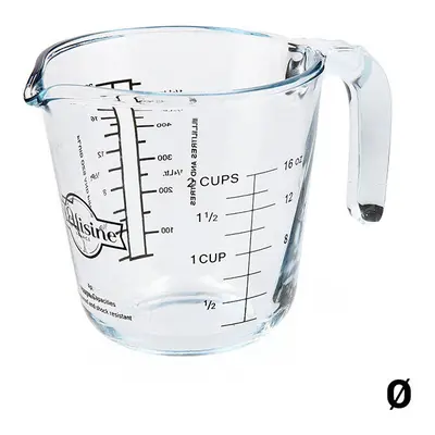 Measuring Jug Ã Cuisine Transparent Glass/1