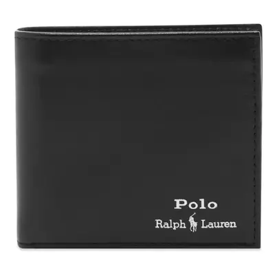 New POLO RALPH LAUREN LEATHER BILLFOLD WALLET BLACK BNIB