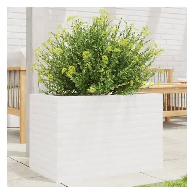 vidaXL Garden Planter White 70x40x45.5 cm Solid Wood Pine