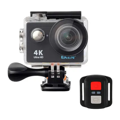 (Black) Sport Camera Action 4K Ultra HD 2.4G Remote WiFi Degree Wide Angle