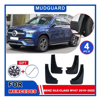 Mudflaps Fender For Mercedes-Benz GLE-Class W167 2019~2022 Mudguards Flap Styline Splash Mud Gua