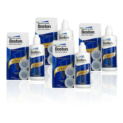 4pk Bausch & Lomb Boston Simplus Contact Lens Solution - 120ml