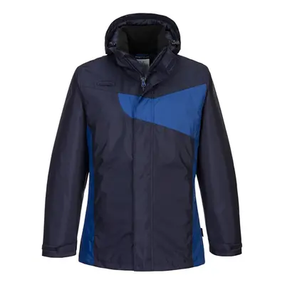 (3XL, Navy/Royal Blue) Portwest Mens PW2 Winter Jacket