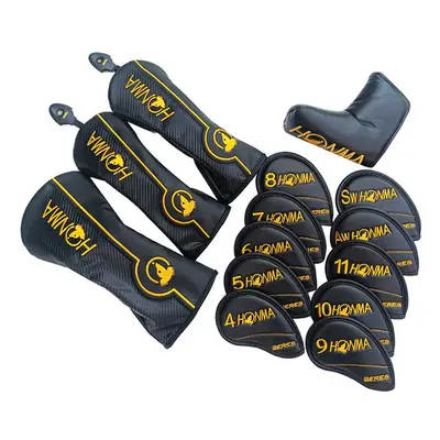 Honma Golf Club #1 #3 #5 Wood Headcovers Driver Fairway Woods cover PU Leather Head Covers Set P