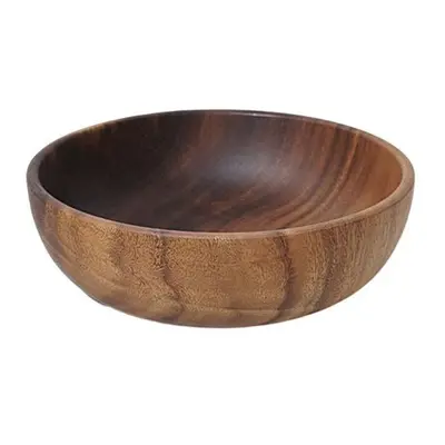 (7) Round Salad Bowl Bpa Free Multipurpose Large Capacity Fruit Salad Wooden Serving Bowl