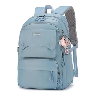 (blue) Winter Fashion Children Backpack Middle High School Girl&apos;s Schoolbag Large Capacity 