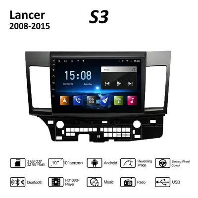 (as the picture, 2+32GB) Inch Android Carplay For Mitsubishi Lancer Car Radio Multimedia Video P