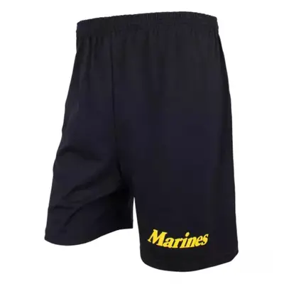 Men's Black Running Short - Yellow Marines Small