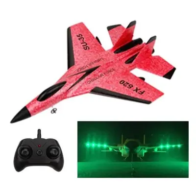 (red, battery) 2.4g Glider Remote Control Drone Night Flight Fixed Wing Aircraft With Flash Ligh