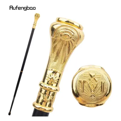 (as the picture) Golden Freemasonry Freemasons Vg Totem Relief Walking Cane Fashion Walking Stic