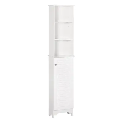 Tall Bathroom Cabinet Storage Cupboard Floor Standing Home Bathroom Furniture w/ Shelves 165H x 