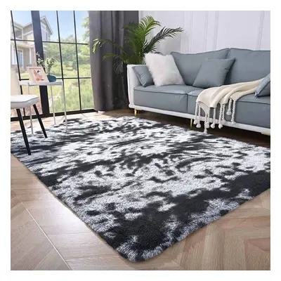 (160cm x 230cm (5ft 3" x 7ft 6"), Charcoal) Non Slip Rugs Shaggy Thick Large Living Room Rugs Be