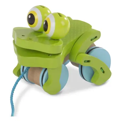 First Play Frolicking Frog Wooden Pull Toy