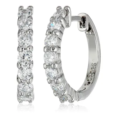 Amazon Essentials Sterling Silver Hinged Huggie Hoop Earrings