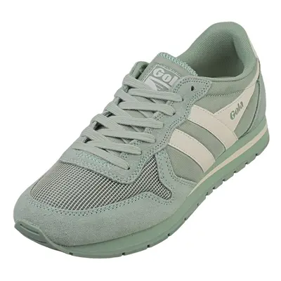 (7) Gola Daytona Womens Classic Trainers in Green Off White