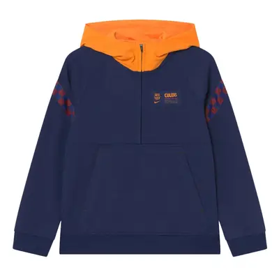 (XXL) Barcelona Travel Fleece Hoodie (Blue Void)