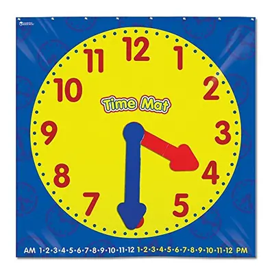 Learning Resources Time Activity Mat Homeschool Learning Clock Classroom Activity Ages 5+