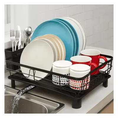 Dish Drainer Space-Saving Dish Drying Rack with Drip Tray Dish Racks Draining Board Rack Kitchen