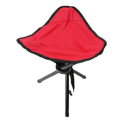 (Red) Camping Chair Ultralight Beach Portable Baby Recling Fishing Folding Bench Office Waiting 