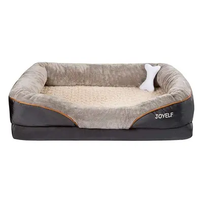 JOYELF XLarge Memory Foam Dog Bed, Orthopedic Dog Bed & Sofa with Removable Washable Cover and S