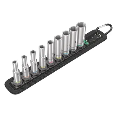 A Deep Socket Set of Metric 1/4in Drive