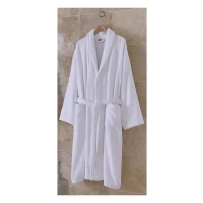 (Terry Towelling) Charlotte Thomas White Bathrobe 100% Cotton GSM GSM Hotel Quality