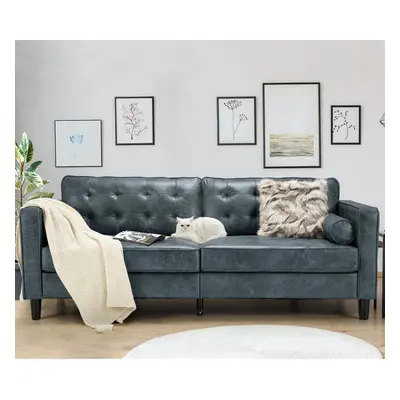 (Blue) YODOLLA 214cm Seater Sofa Sleeper Sofa Loveseat