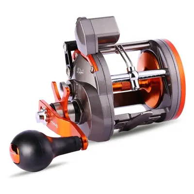 (30&Right) Fishing Reel Trolling Reels With Depth Counter Left/right Hand Round Drum Wheel Drag 