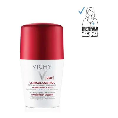 Vichy Hour Clinical Control Dry Touch Anti-Odour Deodorant Roll-On