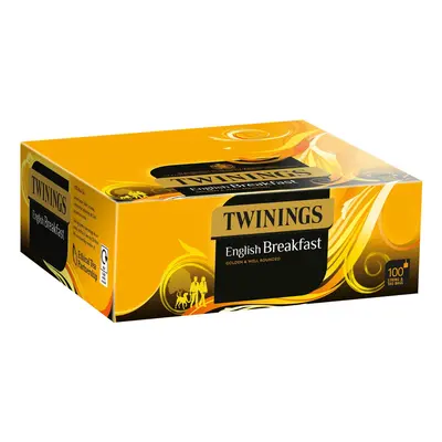 Twinings English Breakfast String & Tag Tea Bags - 6x100