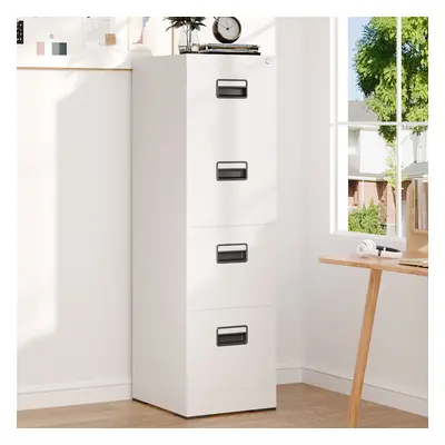 4-Drawer Vertical File Cabinet with Interlock