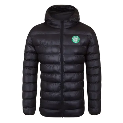 (XL) Celtic FC Official Football Gift Mens Quilted Hooded Winter Jacket