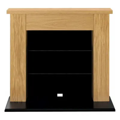 Adam Chester Electric Stove Fireplace in Oak & Black, Inch