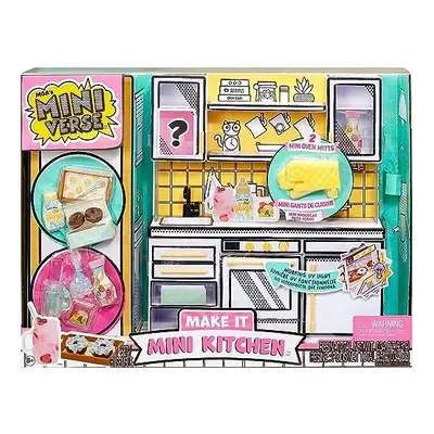 MGA's Miniverse Make It Mini Kitchen - DIY Kitchen Playset with UV Light, Mystery Recipe, Resin 