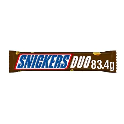 Snickers Caramel, Nougat & Peanuts Chocolate Snack Bar Duo 83.4g (Case of 32)