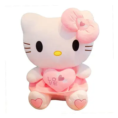 (70cm) Cat Kawaii Toy Lovely Filled Pillow Hello Kitty Heart Pillow Doll Gift Children