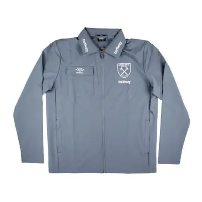 (3XL) West Ham Presentation Jacket (Flint Stone)