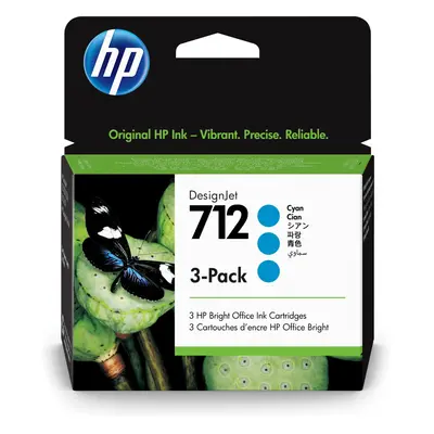 HP 3ED77A (712) Ink cartridge cyan, 29ml, Pack qty